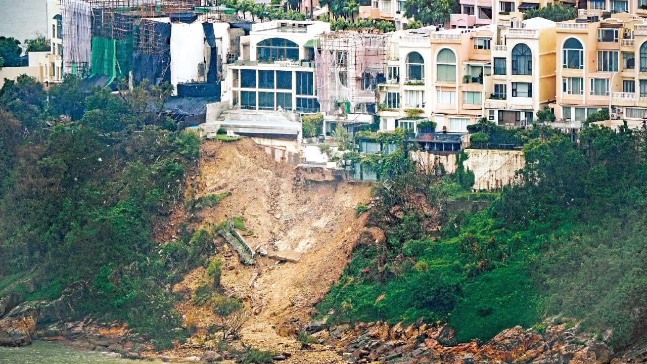 山泥傾瀉揭紅山半島有獨立屋涉僭建霸官地  陳國基：若任何僭建定嚴厲執法