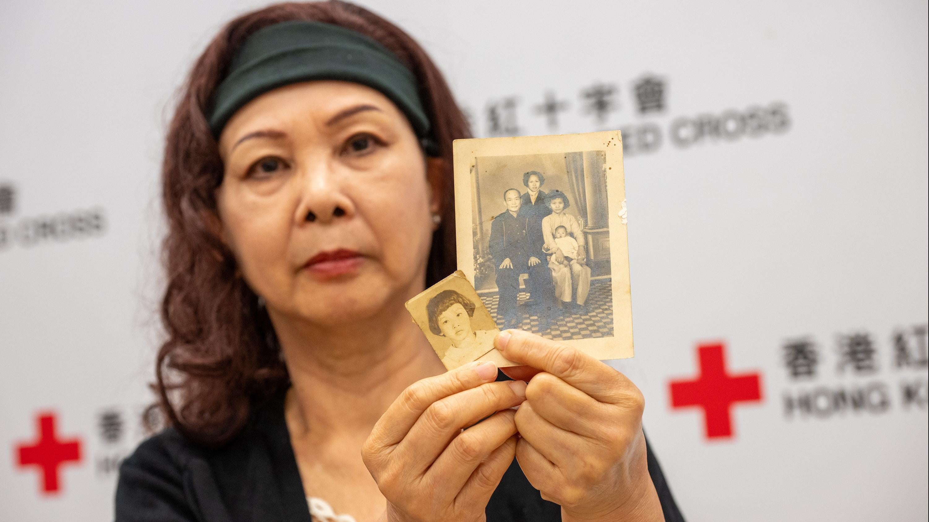 林女士盼早日與家人團聚。(陳奕釗攝)