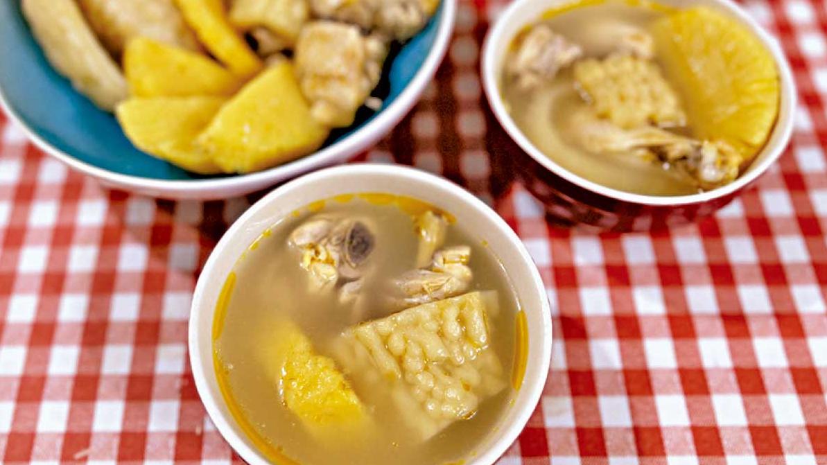鹽麴蔭鳳梨白玉苦瓜雞湯