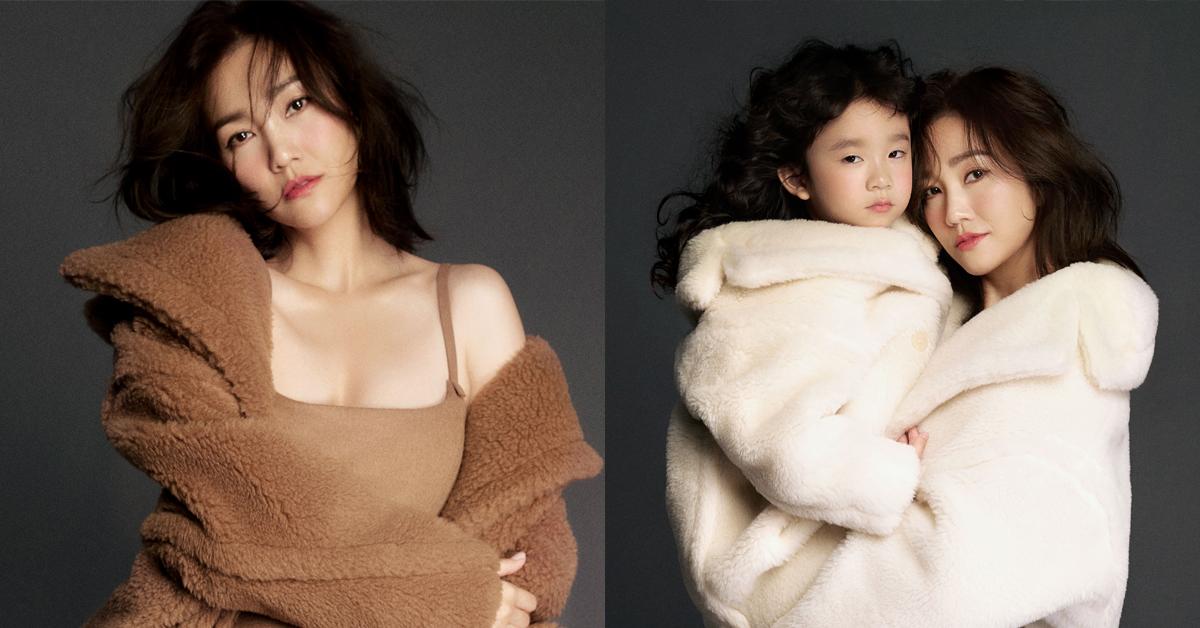 謝安琪與囡囡穿母女網拍硬照 張靖面對鏡頭表現自如