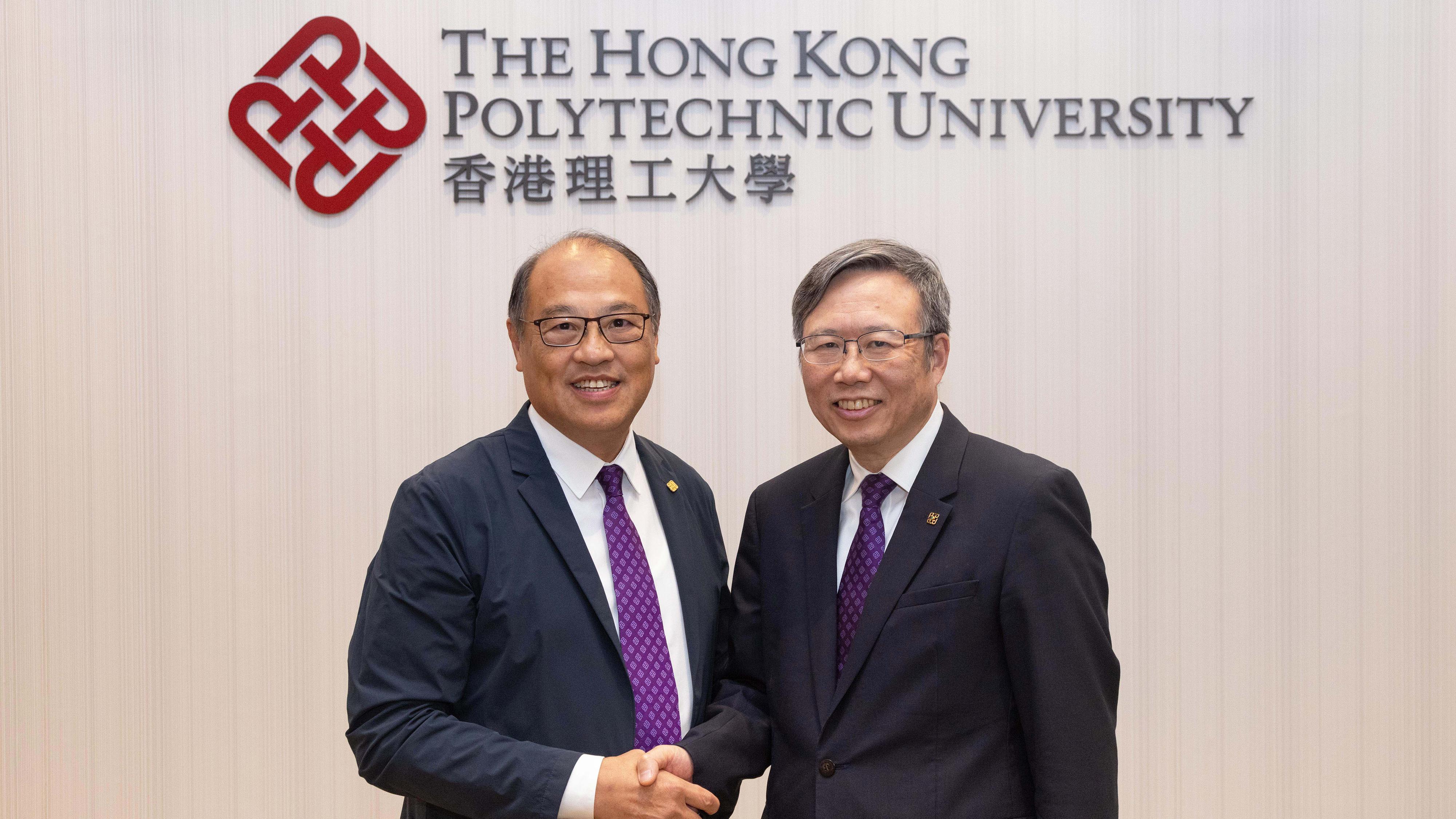 滕錦光獲續任理大校長。(理大提供)