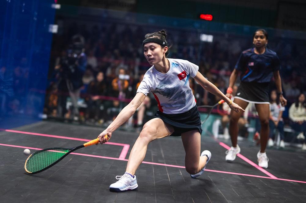 香港壁球代表陳善鈺。(港協暨奧委會圖片)