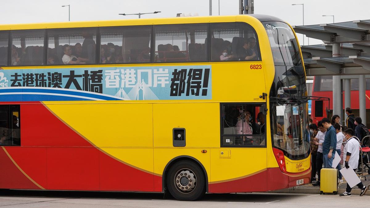 城巴9月23日起多3條機場路線繞經港珠澳大橋香港口岸。(資料圖片／蘇文傑攝)