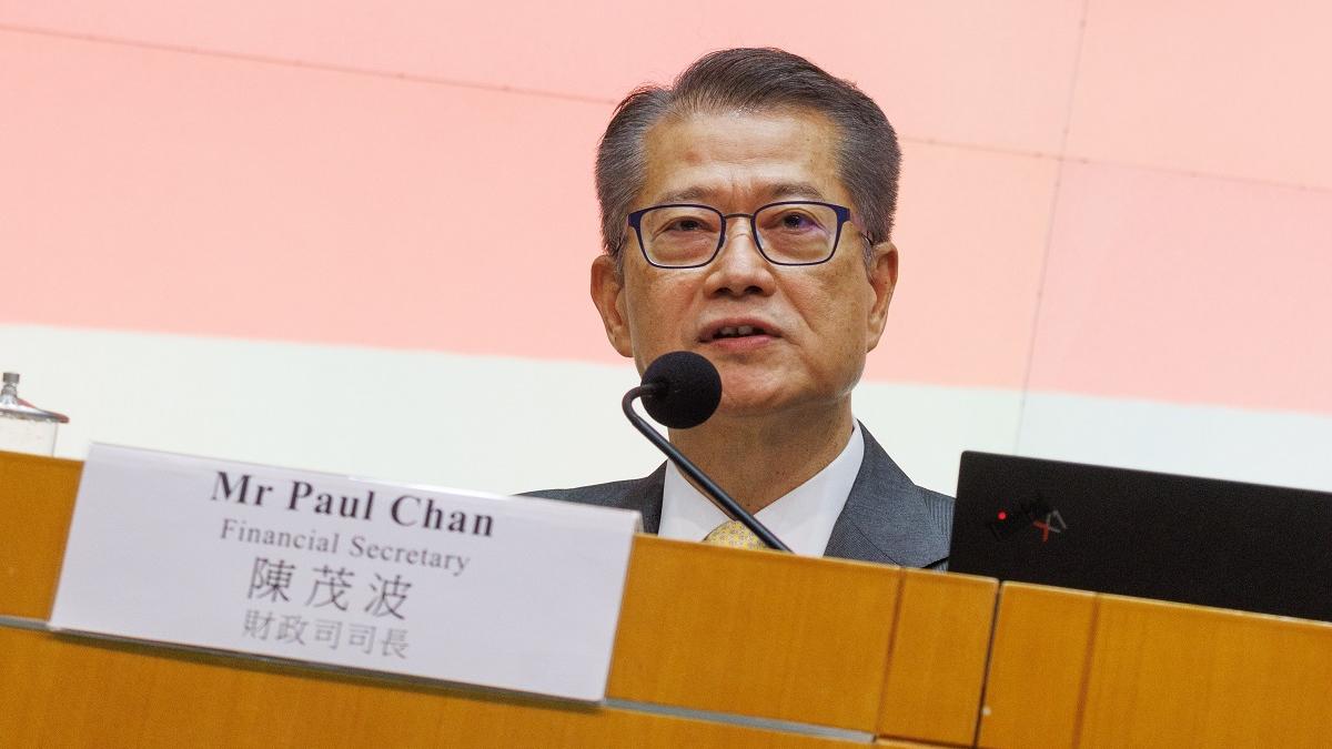 陳茂波今日表示，無排除下調股票印花稅這個選項。(資料圖片／蘇文傑攝)