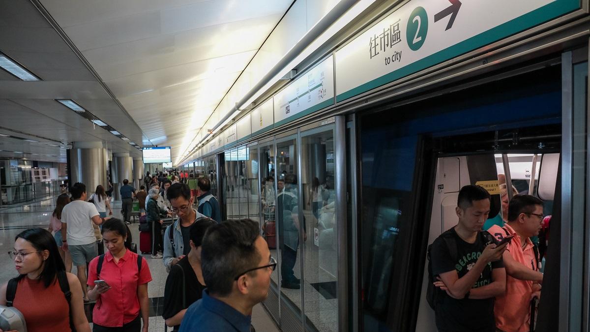 港鐵機場快綫機場站。(資料圖片)