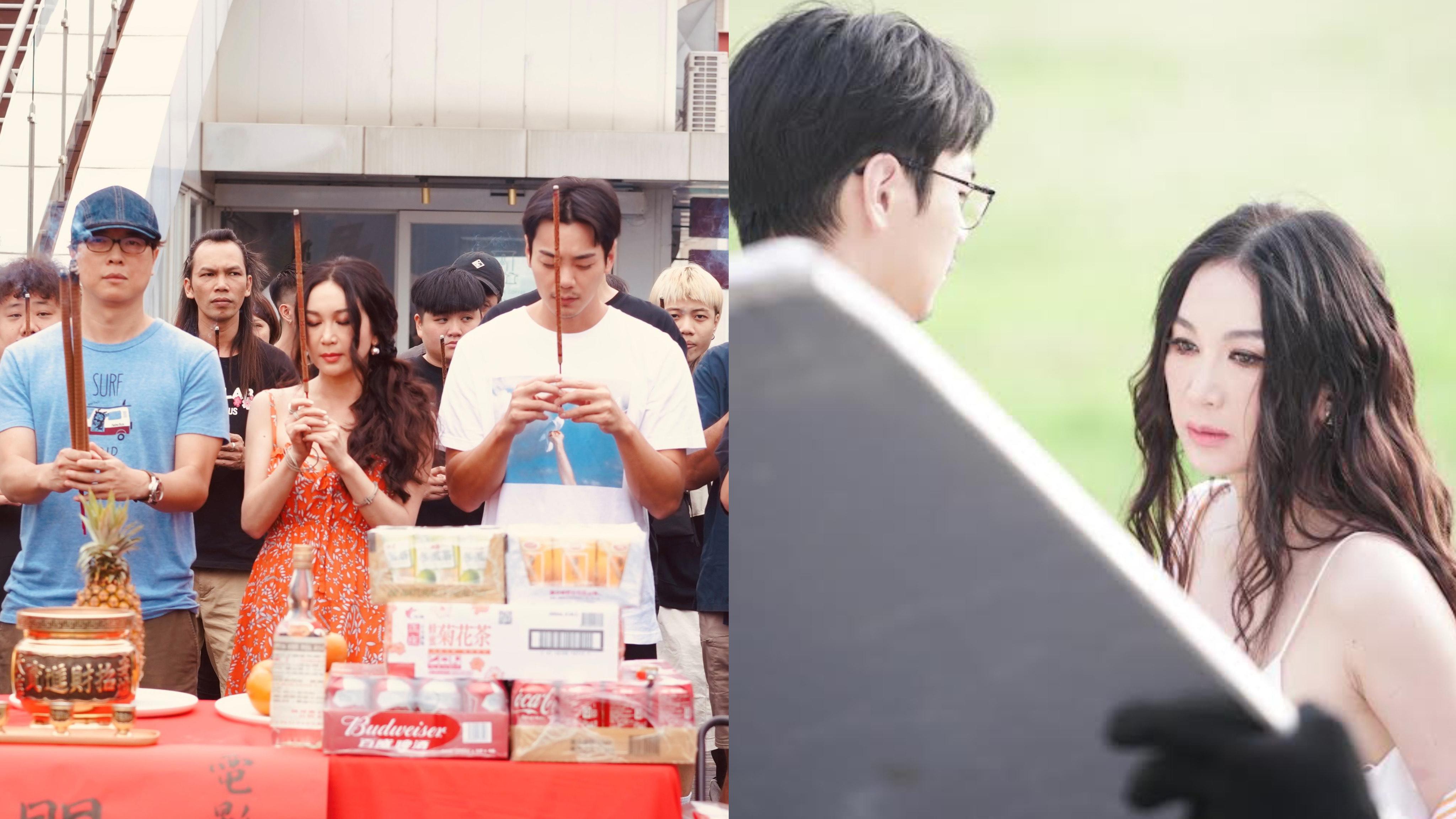 溫碧霞新片高雄開鏡 首與金毛男演對手戲見面即被非禮