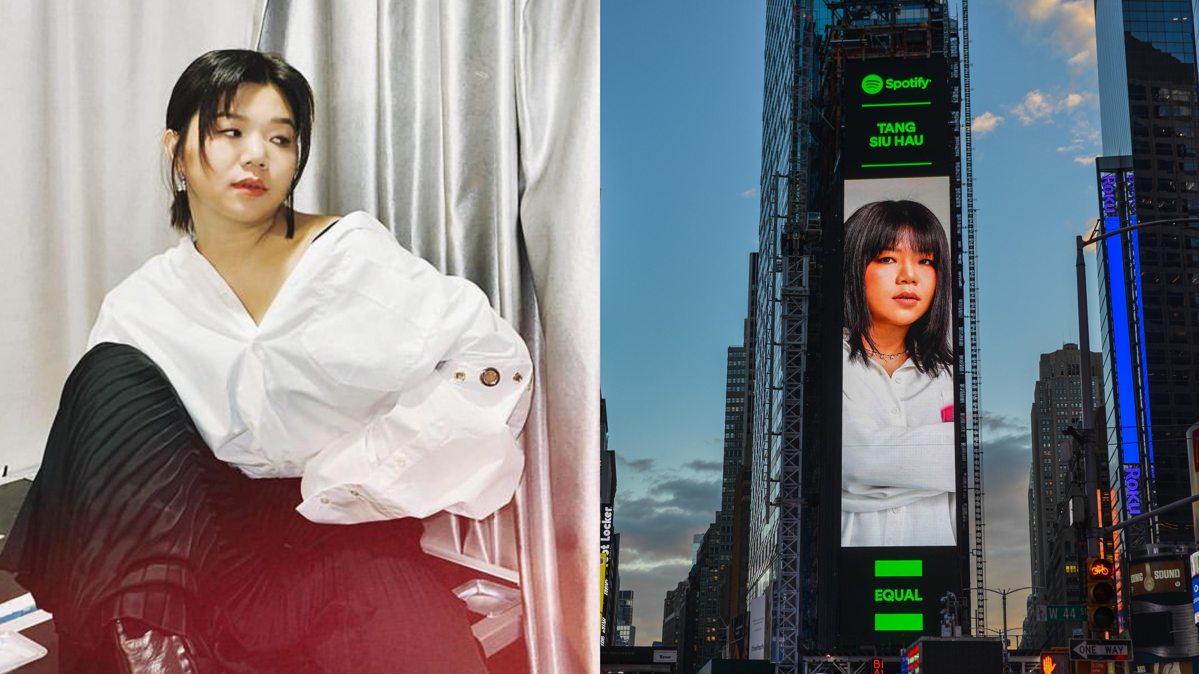 鄧小巧登紐約地標巨形屏幕 夢想成真大呼「好奇妙」