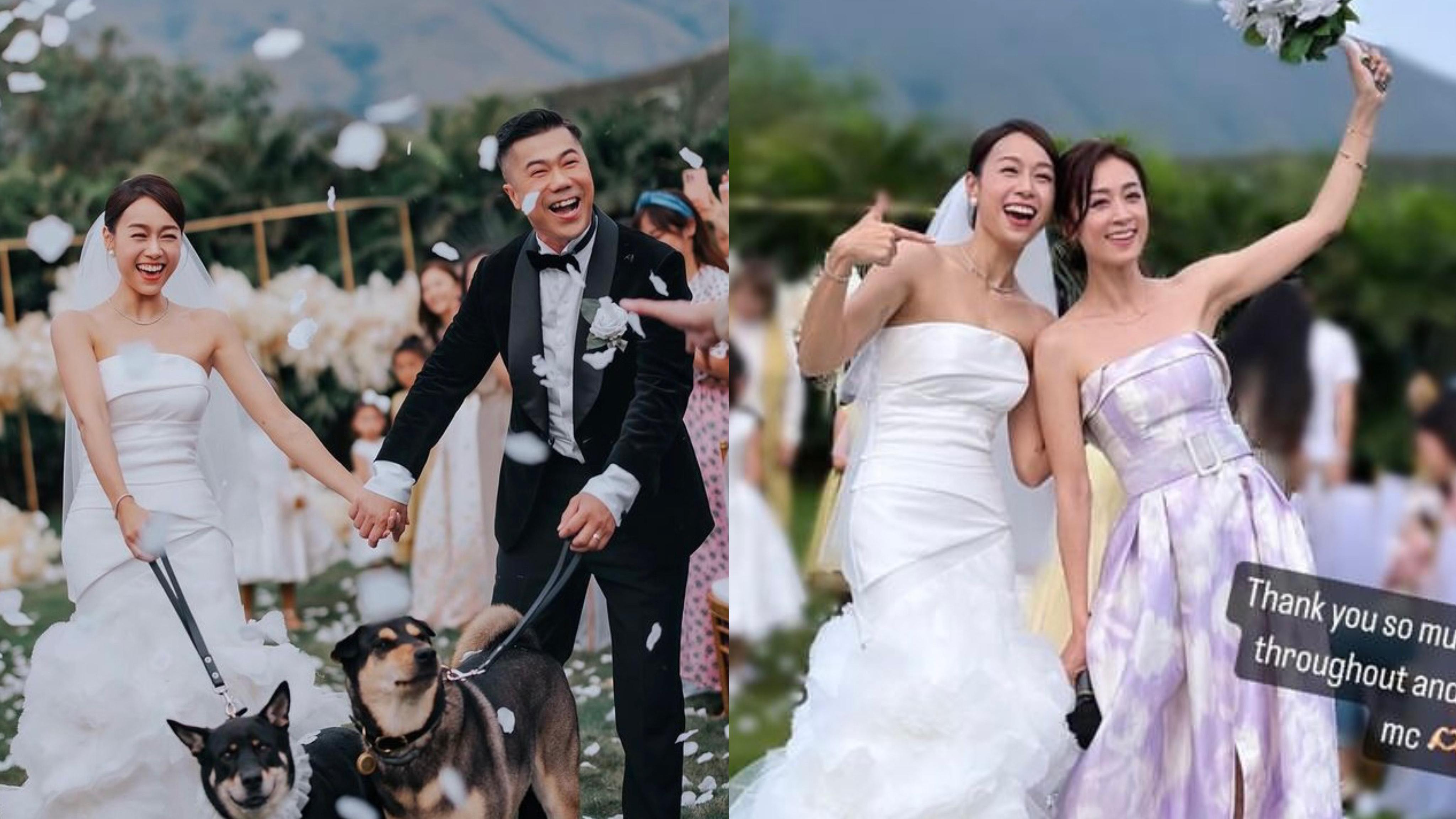 黃心穎升呢成人妻首曬婚禮照 爆家姐黃心美接到花球 