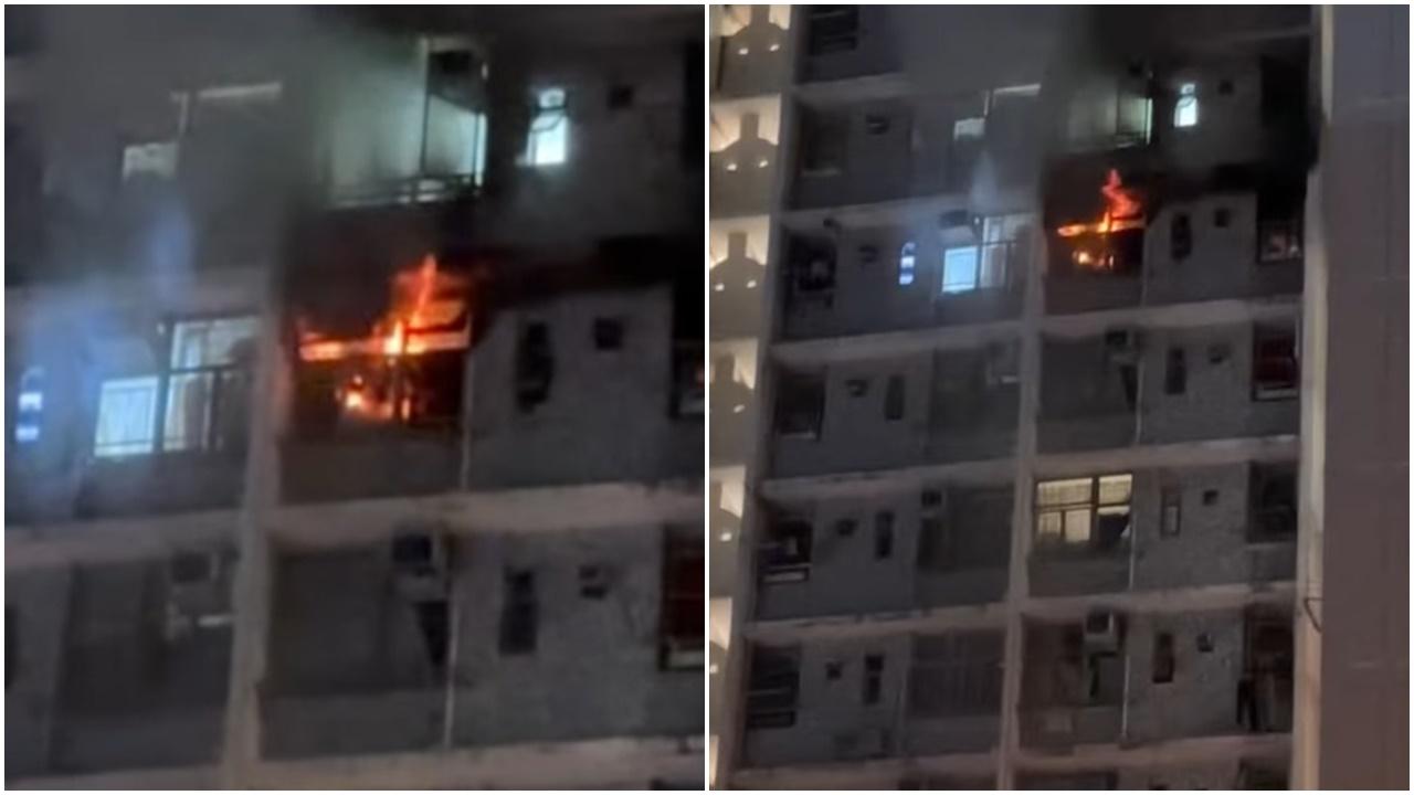 粉嶺華心邨火警，一名男子死亡。(北區之友@FB)