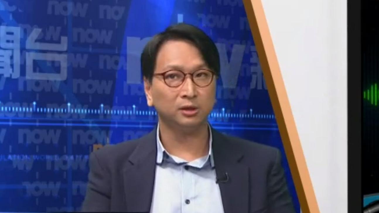 鄧家彪料中大校董會改組草案會順利通過。(電視截圖)