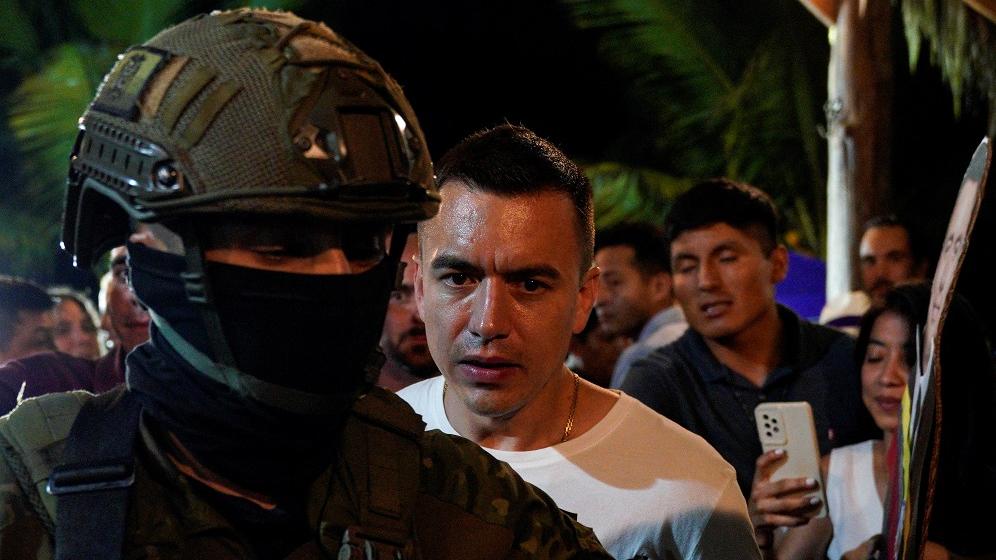 35歲諾博亞當選為厄瓜多爾新總統。(路透社)