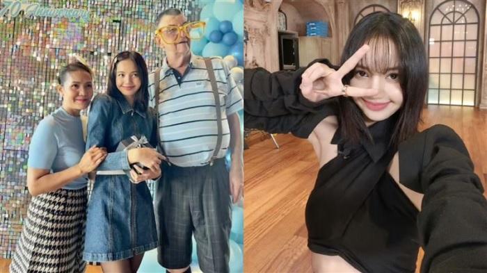 Lisa@BLACKPINK素顏出席繼父生日會