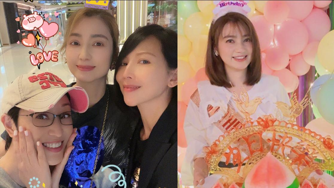 颱風小犬｜洪欣53歲生日約好姊妹慶祝 陳法蓉蔡少芬8號風照外出