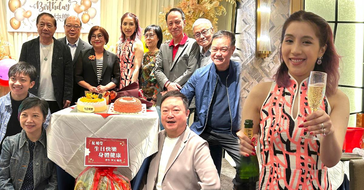 謝曉瑩生日遇小犬來襲 老公好友現身慶祝超開心