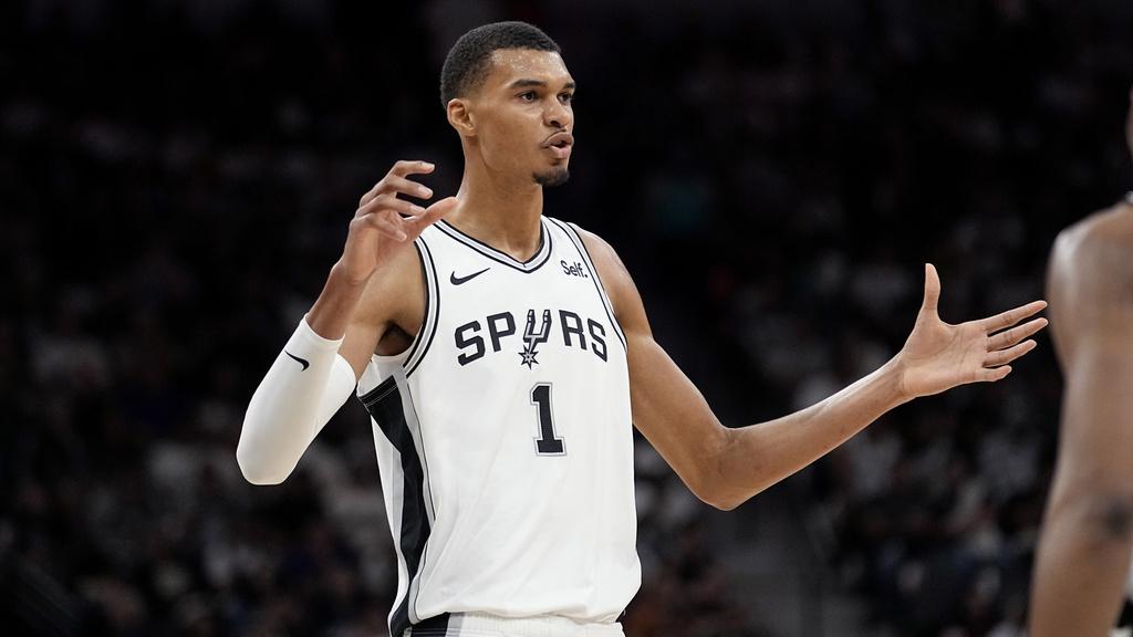 新秀狀元的雲班耶馬，地標戰就嘗苦果。(美聯社)