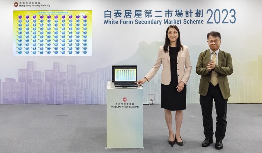 「白居二」攪珠結果的首10個號碼，依序為31、08、27、38、83、71、20、80、95、58。(政府新聞處圖)