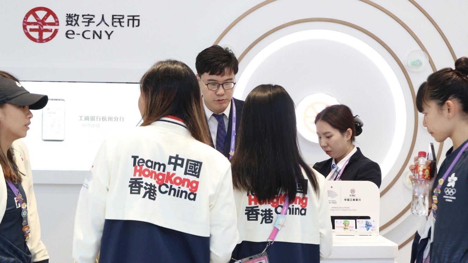 四銀行成數字人民幣跨境試點行  亞運香港運動員率先體驗數字人幣增值