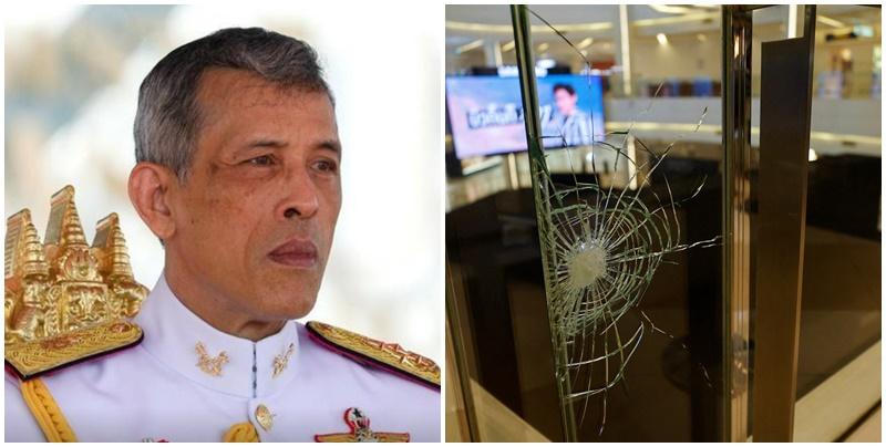 泰王哇集拉隆功派代表探望商場槍擊案中國傷者。(路透社)