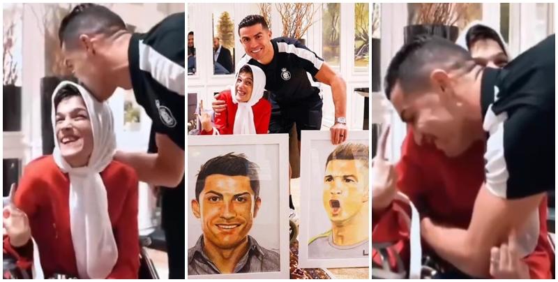 C朗在伊朗擁吻殘疾女畫家惹風波 ， 涉通姦或被鞭刑99下