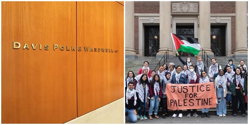 以巴衝突｜哈佛哥大3學生連署撐巴勒斯坦  失著名律師樓工作機會 (網上圖片)