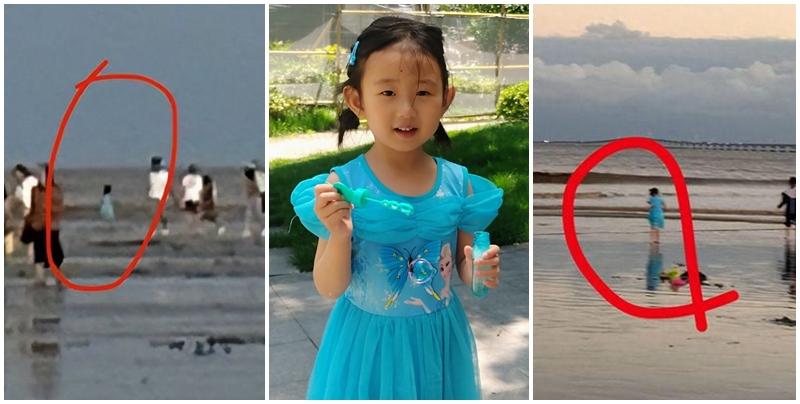 上海4歲女童走失兩周 寧波泥灘發現遺體。(網上圖片)