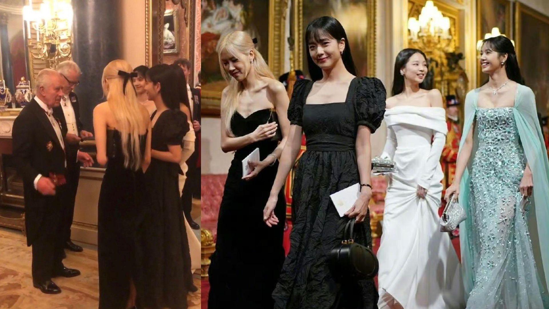 BLACKPINK公主look齊集白金漢宮 Lisa湖水綠晚裝最搶眼