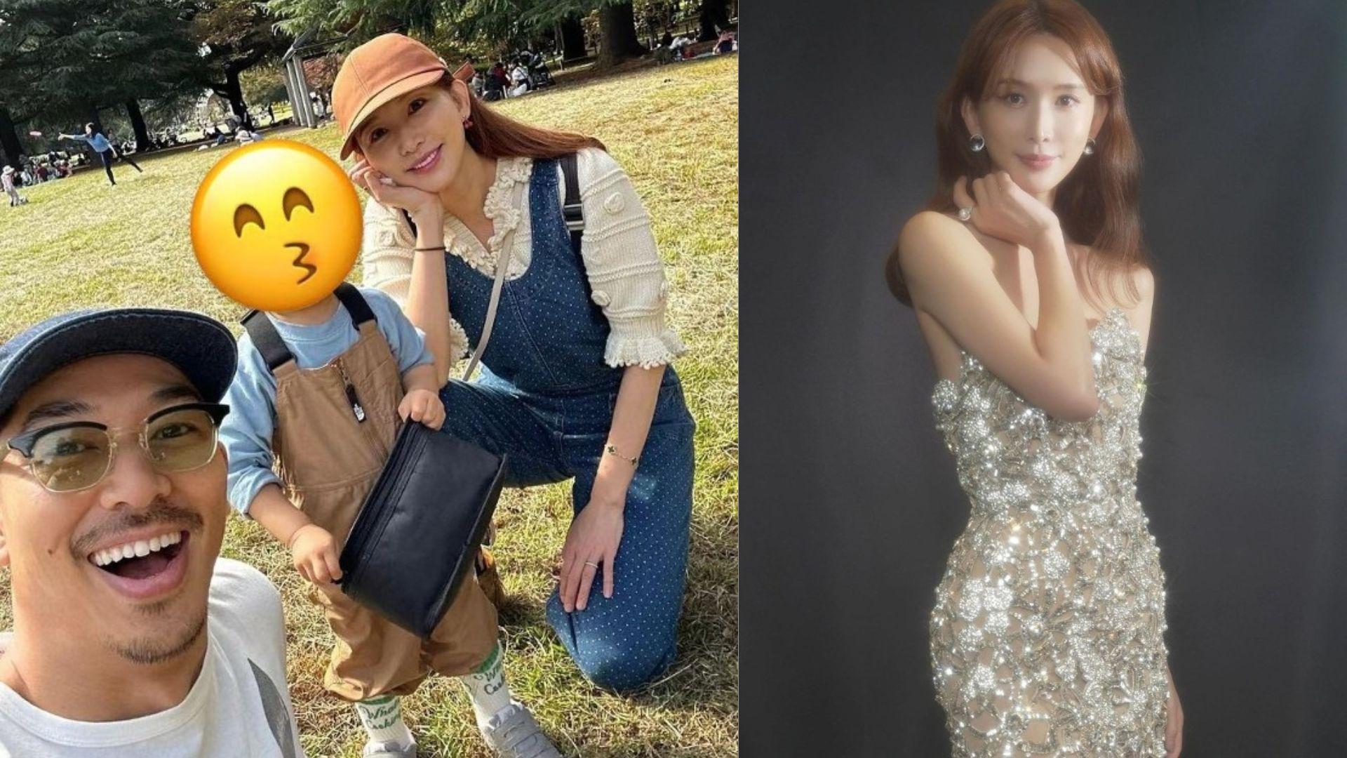 林志玲慶祝49歲生日 罕有公開一家三口同框照