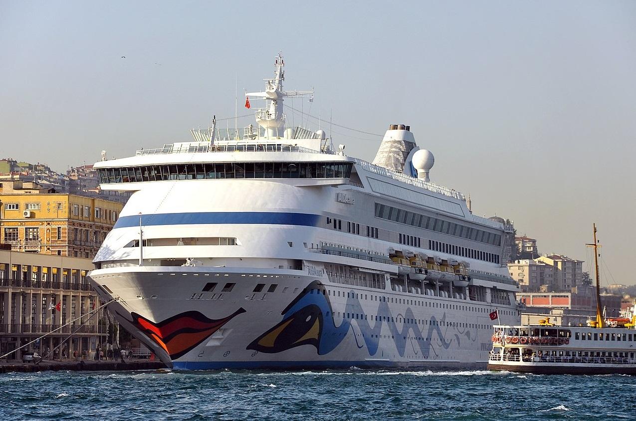 豪華郵輪「AIDAaura」。(互聯網)