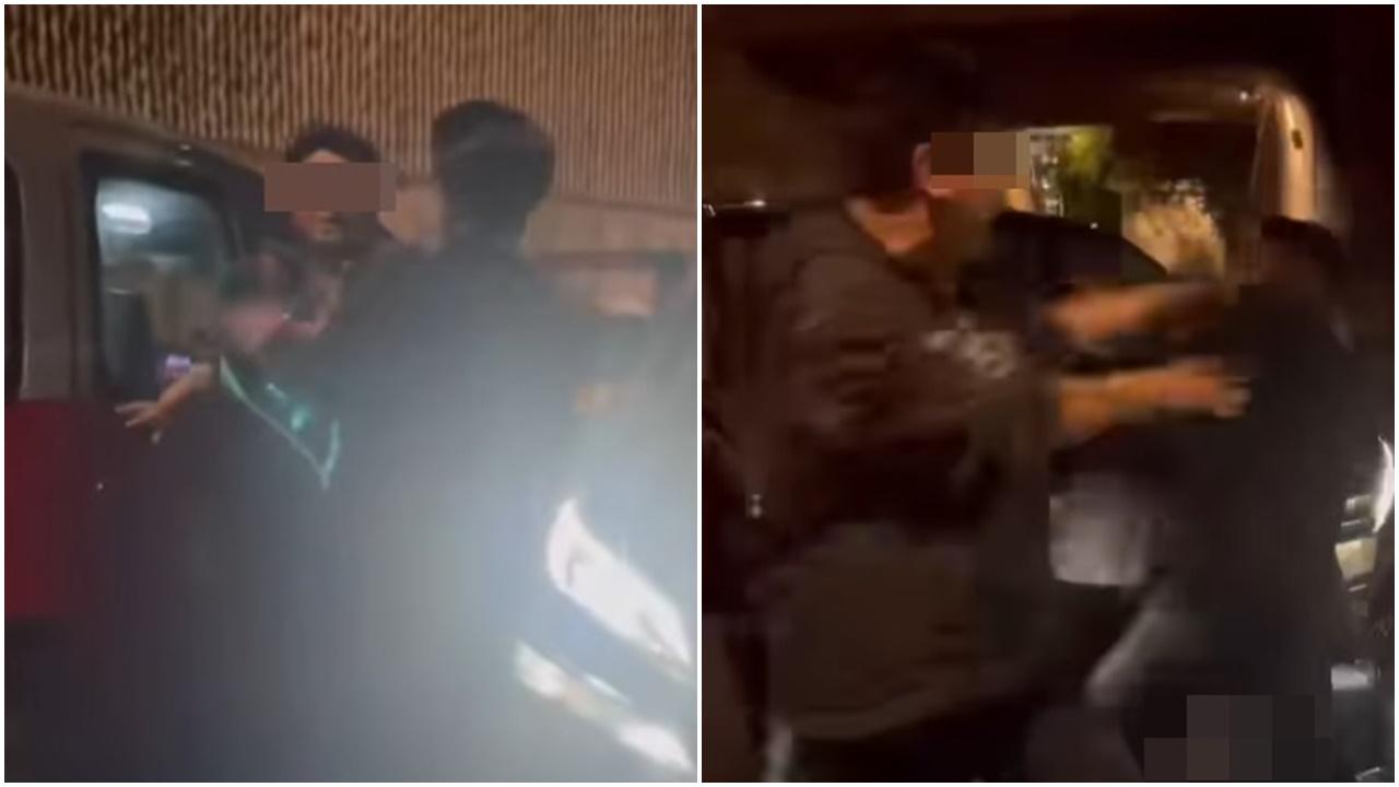 金鐘2司機疑駕駛問題MMA，和事佬勸交驚被打頻呼「我嚟撳嘅啫」。(FB)