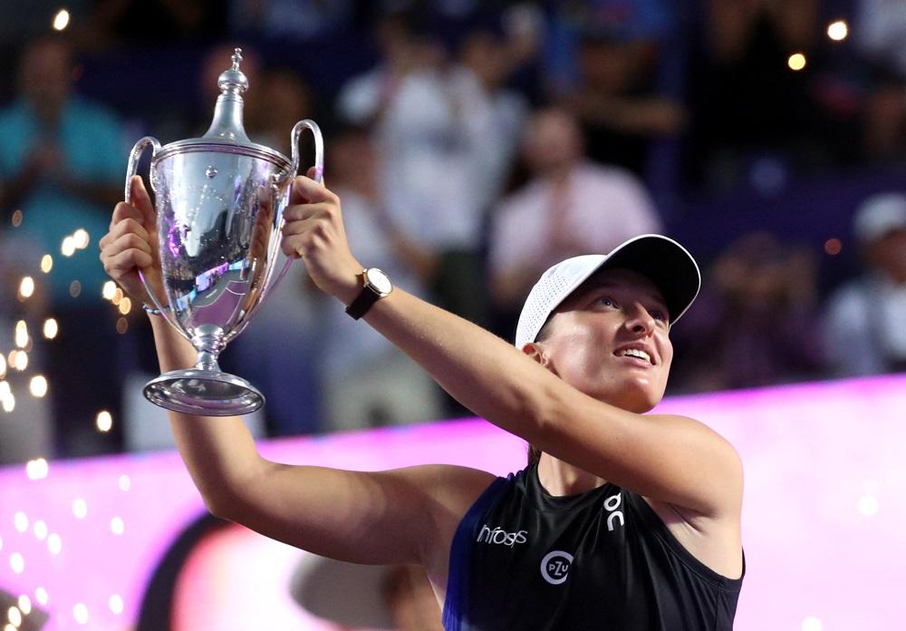 施維雅迪在WTA年終賽奪得冠軍。(路透社)