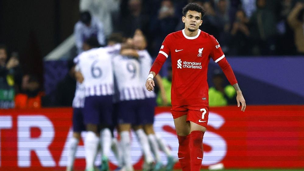 利物浦歐霸作客不敵圖盧茲。(路透社)