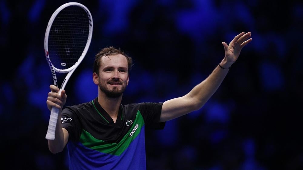 梅韋迪夫率先晉級年終賽四強。(路透社)