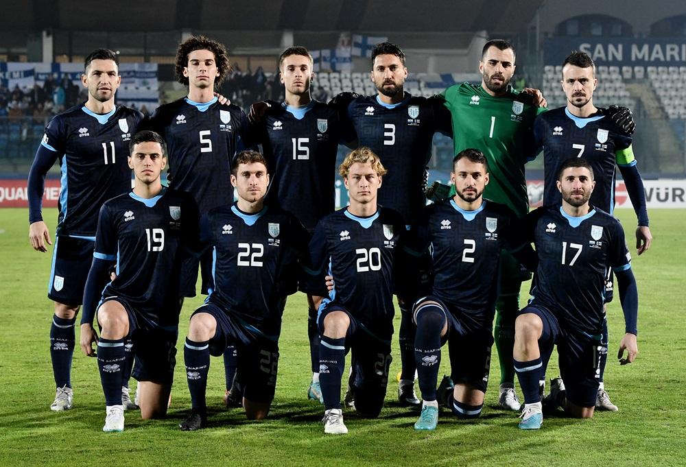 歐洲最弱的聖馬力諾創國家隊史上首次連續三場入球。(路透社)
