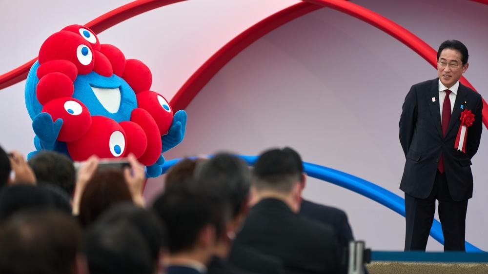 日本大阪世界博覽會吉祥物。(新華社)