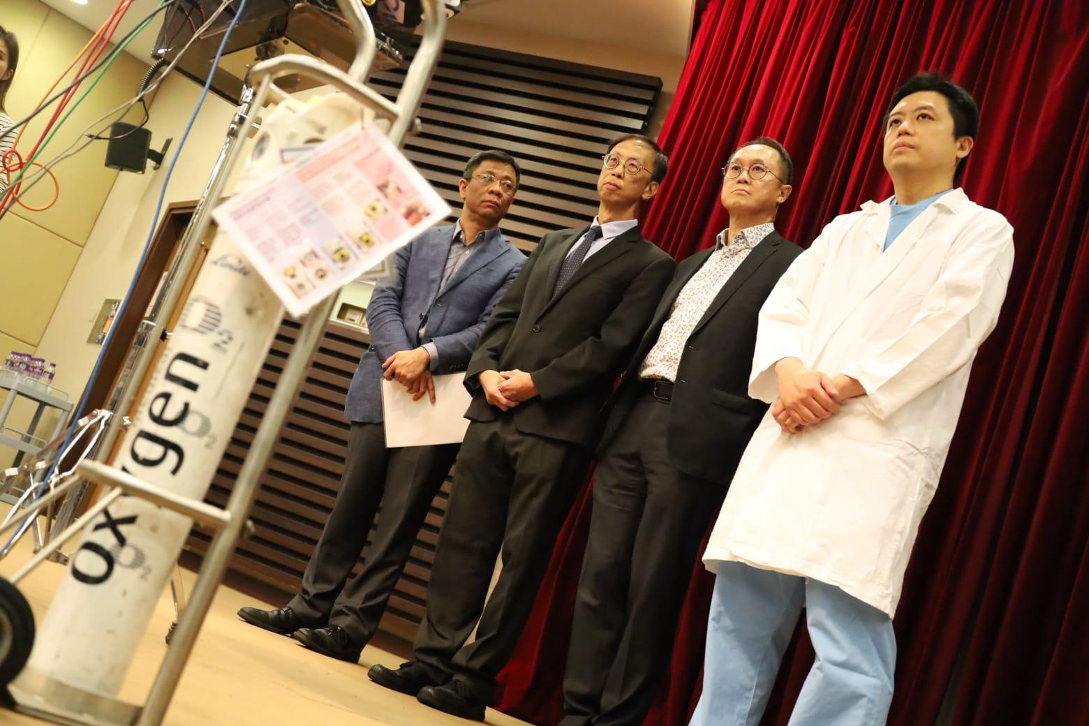 明愛醫院病人轉ICU期間氧氣樽氣閥未開啟搶救亡，院方致歉，指下年將增添智能氧氣樽。(鍾式明攝)