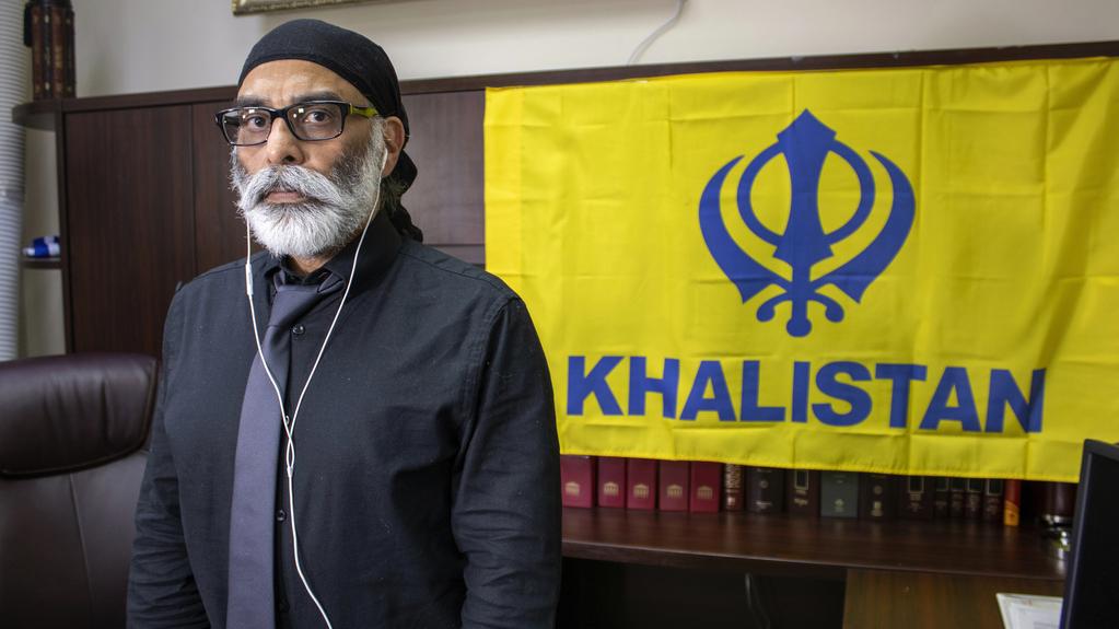 在美國的錫克教領袖Gurpatwant Singh Pannun被指遭印度政府試圖買兇殺害。(美聯社)