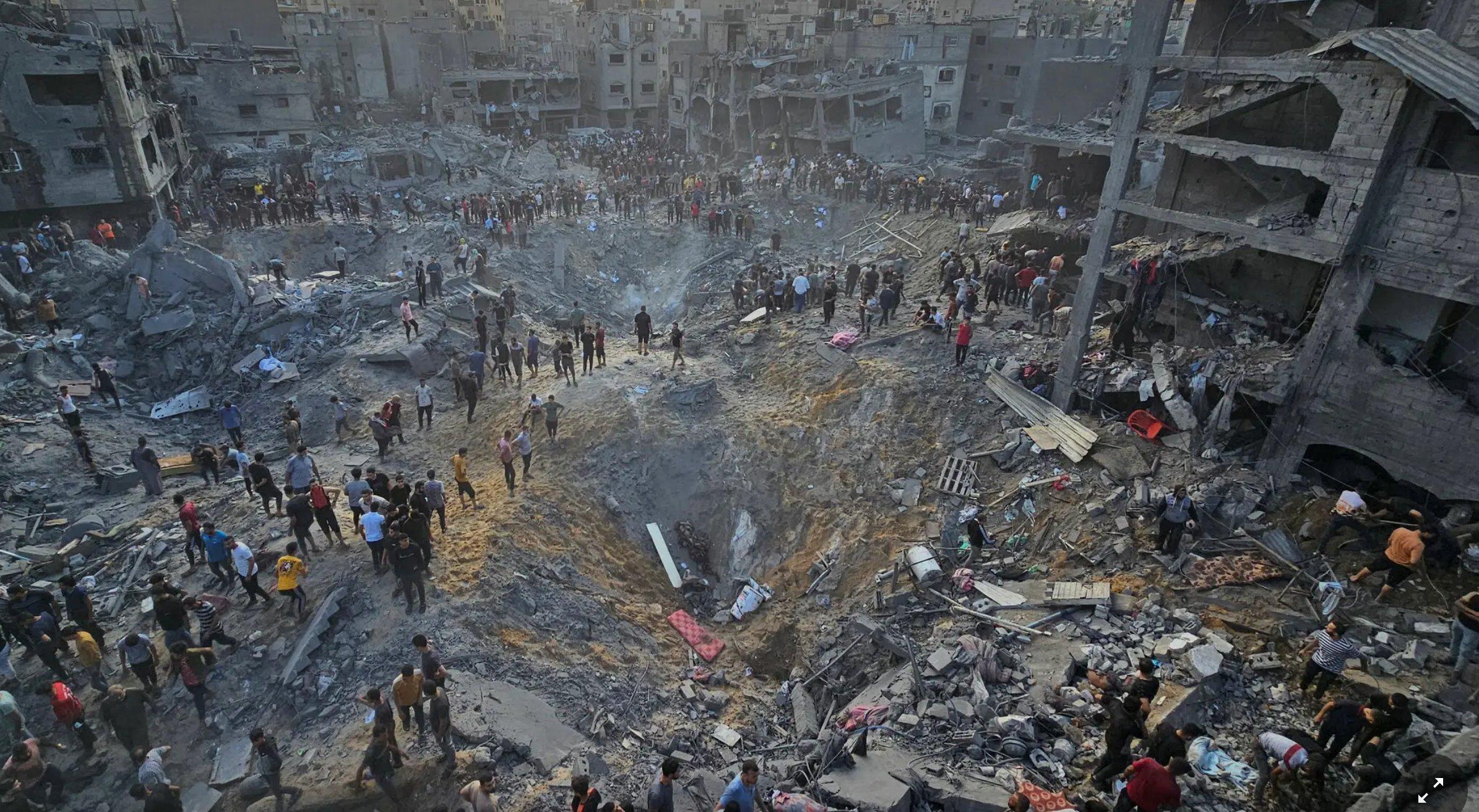 以軍炸加沙最大難民營釀最少50死，哈馬斯批大屠殺。(X)