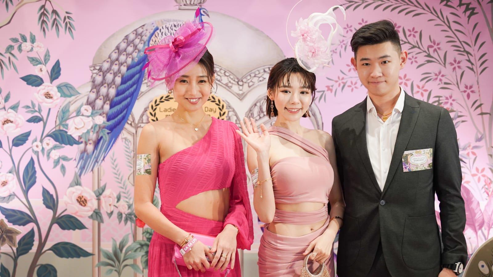 林明禎三姊弟同現身馬場 高大細佬無意入行