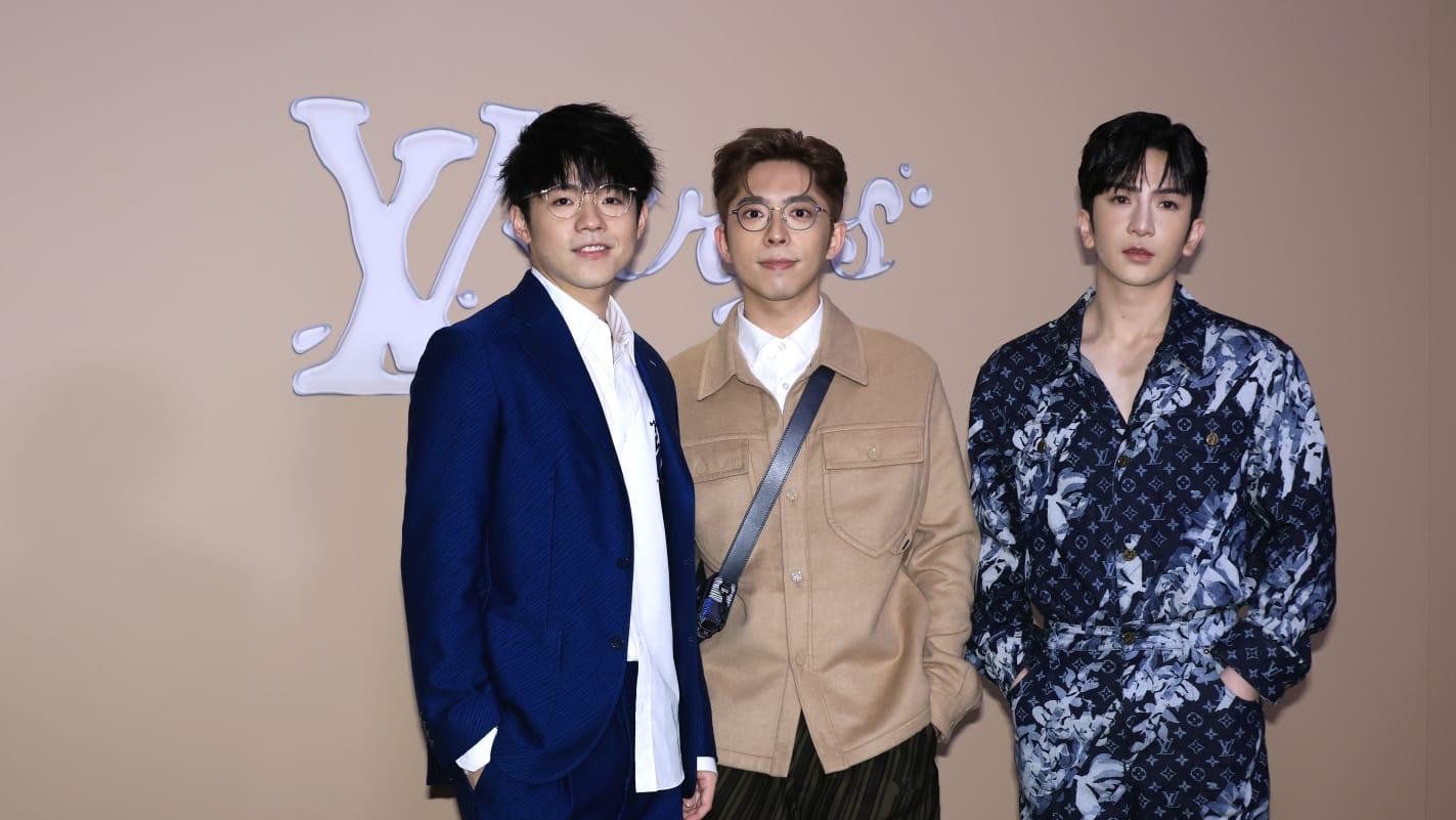 LV時裝秀｜MIRROR三子登場 Edan想搵Felix@Stray Kids合照