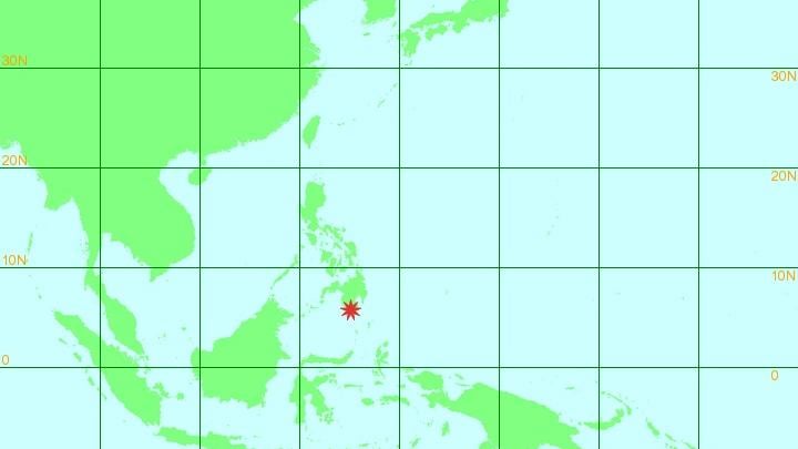 菲律賓發生7級地震。(香港天文台圖片)