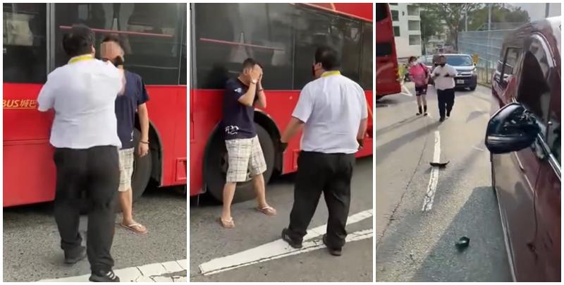 城巴路線A10的車長，在南區華富邨與一名「踢拖男」在馬路上爭執，期間車長突以右勾拳襲擊對方面部。