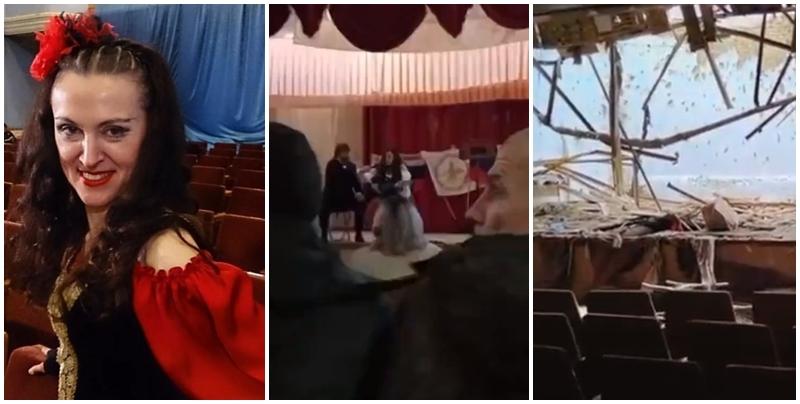 烏克蘭局勢｜俄女演員佔領區勞軍  台上遇烏軍「海馬斯」轟炸陪葬(有片)