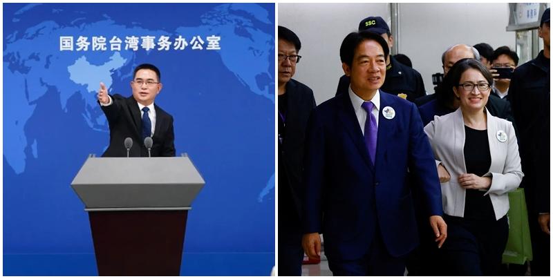 國台辦：賴清德與蕭美琴「獨獨配」騙取選票（資料圖片）