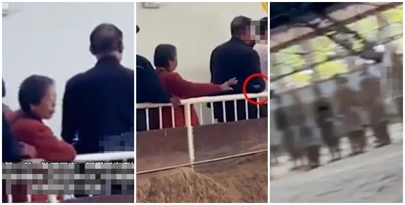 缺德大媽遊兵馬俑 旁若無人吐痰 扔煙頭入坑道