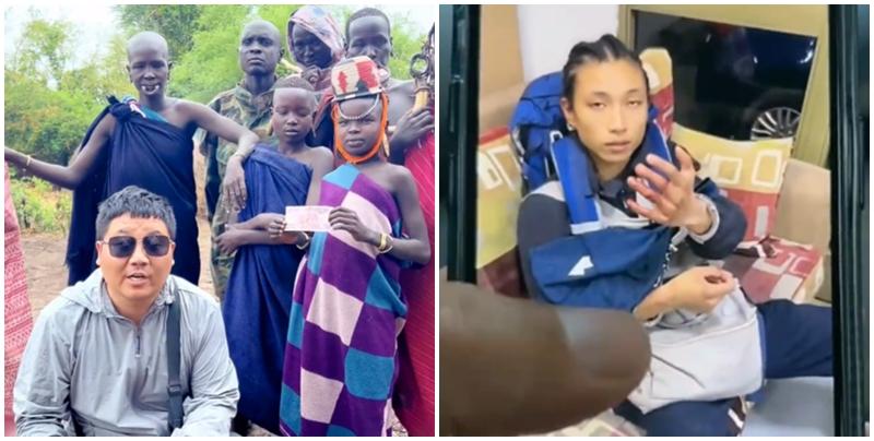 內地網紅「小濤在非洲」(左)在埃塞俄比亞遇害，事後當地警方拘捕一名中國籍男子(右)，在其身上搜出多部手機，其中一部屬於小濤。