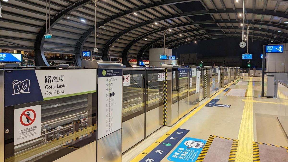 澳門輕軌氹仔線即將延長至媽閣站。(資料圖片／羅庸軒攝)