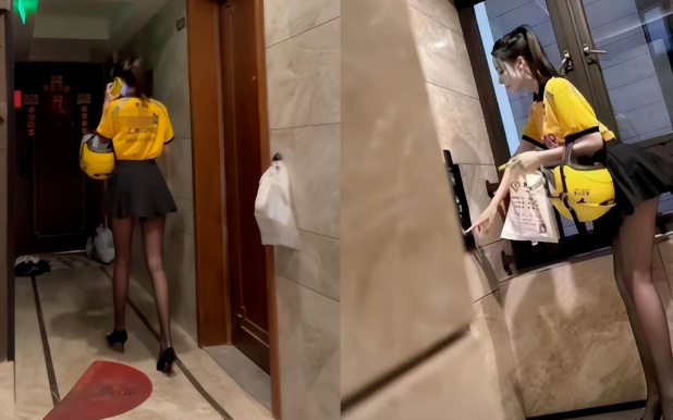 短裙黑絲冒充外賣員擺拍  美團怒告4女網紅  