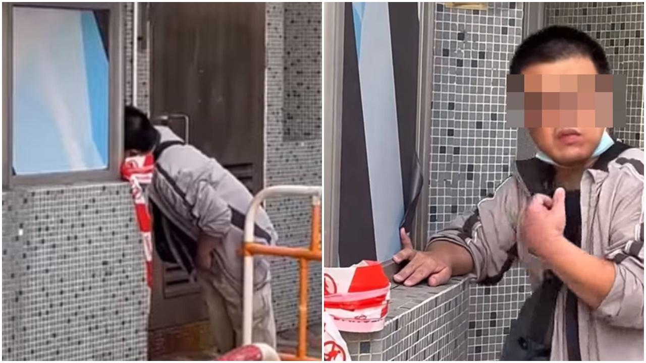 長沙灣漢幼稚園外偷窺自瀆，涉遊蕩被捕。(長沙灣街坊@FB)