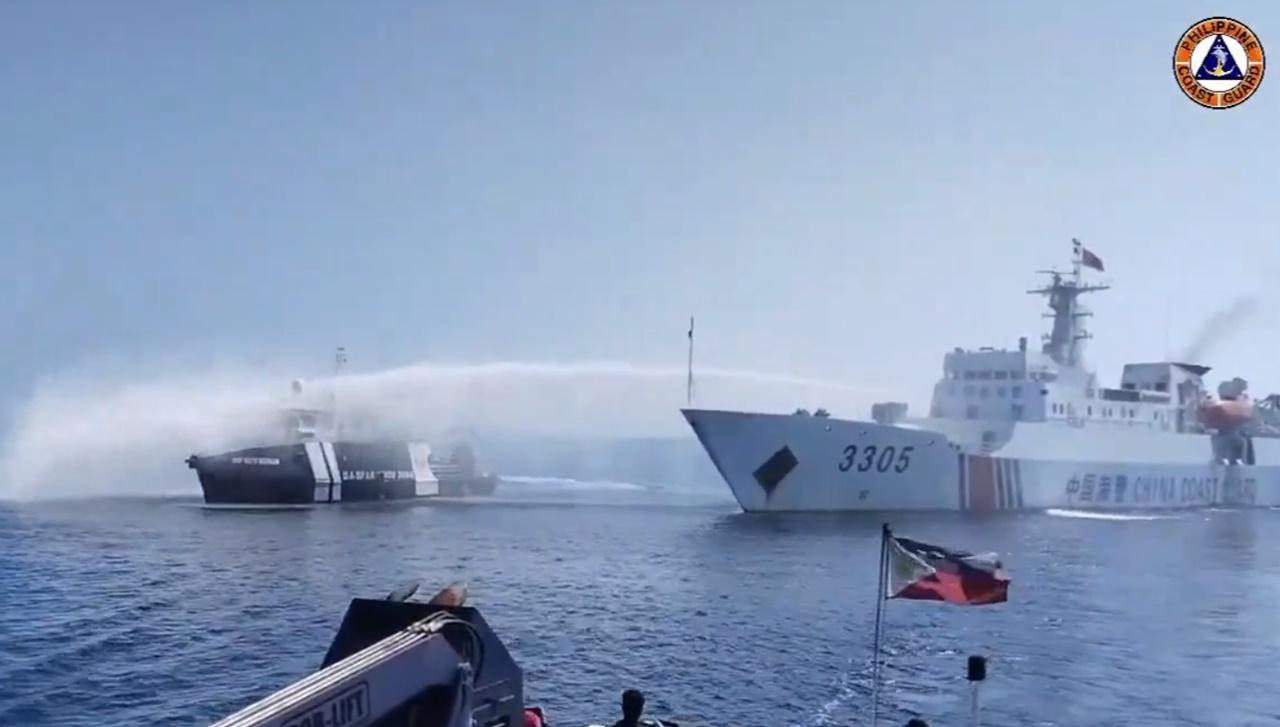 英讉責中對菲採取不安全行為，中國：提出嚴正交涉。(網上圖片)