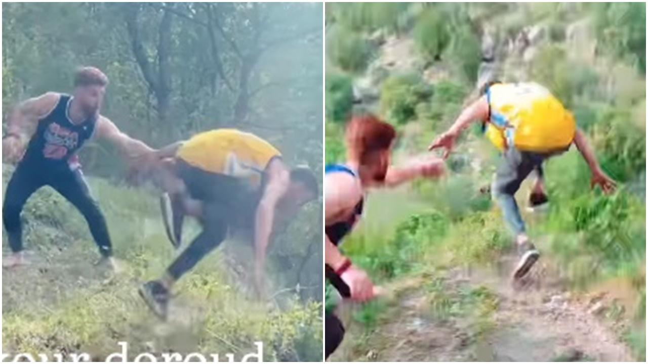 玩Parkour險喪命，男子後空翻失平衡直衝幾十米深山崖。(X)